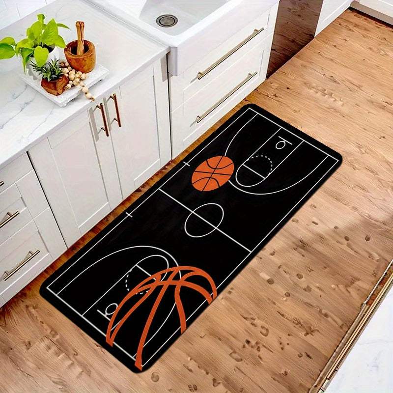 🏀 Alfombra de Cancha de Baloncesto en Franela – ¡Comodidad Suave con Estilo Deportivo!