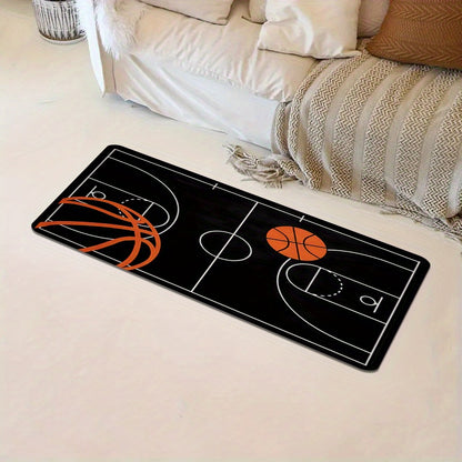 🏀 Alfombra de Cancha de Baloncesto en Franela – ¡Comodidad Suave con Estilo Deportivo!
