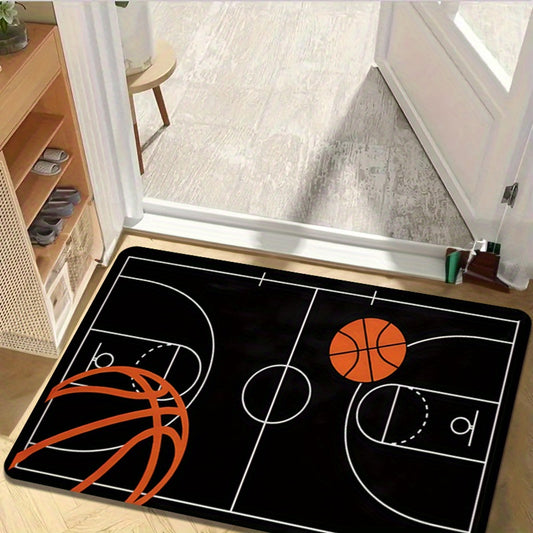🏀 Alfombra de Cancha de Baloncesto en Franela – ¡Comodidad Suave con Estilo Deportivo!
