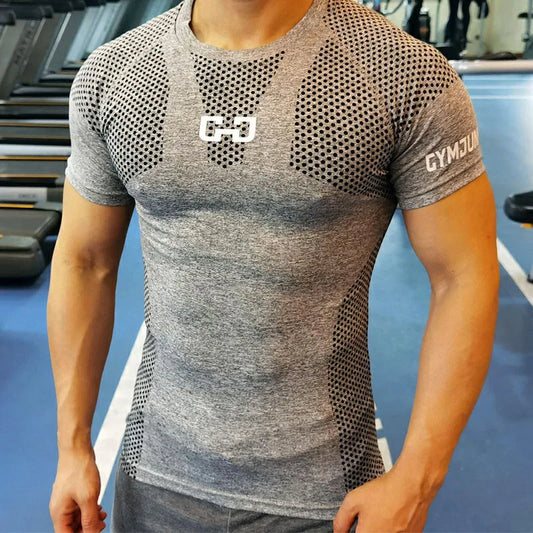 💪 Men's Short-Sleeve Compression Shirt – Performance &amp; Comfort